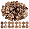160Pcs 8 Styles 2-Hole Natural Coconut Buttons BUTT-ME0001-10-1