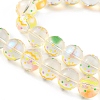 Transparent Glass Beads Strands LAMP-F029-01F-3