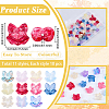110Pcs 11 Colors Christmas Theme Transparent Spray Paint Glass Beads GLAA-PA0001-20-2