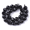 Natural Black Tourmaline Beads Strands G-S345-10mm-002-2