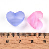 Frosted Transparent Acrylic Beads FACR-N006-02-3
