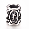 304 Stainless Steel European Beads OPDL-G010-07AS-02B-1