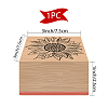 CRASPIRE 1Pc Beechwood Stamps & 1Pc Resin Stamp Sheet DIY-CP0007-96I-2