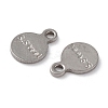 Non-Tarnish 201 Stainless Steel Charms STAS-K259-11P-2