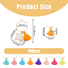 6 Sets Brass Wine Glass Charms Set AJEW-HY0001-48-2