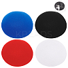 4Pcs 4 Colors EVA Cloth Round Fascinator Hat Base for Millinery AJEW-BC0007-39-1