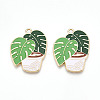 Alloy Enamel Pendants X-FIND-I014-07LG-1