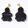 Natural Agate Pendants G-R459-013A-1