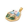 Brass Enamel Pendants KK-S502-02P-2