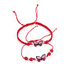 Adjustable Nylon Braided Bead Bracelets BJEW-TA00486-2