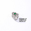 Brass Rhinestones Finger Rings for Women KK6620-6-1