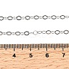 304 Stainless Steel Rhombus Link Chain Necklaces for Women Men NJEW-A054-02P-01-3
