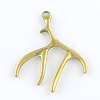 Deer Antler Zinc Alloy Big Pendants X-PALLOY-R065-075-FF-2