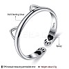 925 Sterling Silver Cuff Rings RJEW-BB70407-2