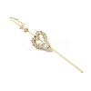 Brass Crystal Rhinestone Ear Wrap Crawler Hook Earrings for Women EJEW-C097-02G-03-2