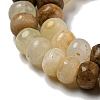 Natural Green Banded Calcite(Afghan Jade) Beads Strands G-H305-A03-01-4