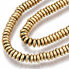 Electroplate Non-magnetic Synthetic Hematite Beads Strands X-G-T114-88A-G-3
