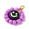 15 Pcs Acrylic Glass Seed Beaded Pendants PALLOY-MZ00294-4