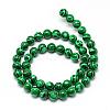 Synthetic Malachite Beads Strands G-T053-10mm-05-2