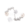 925 Sterling Silver Studs Earring EJEW-H002-26P-2