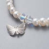 Natural Freshwater Pearl Beads Stretch Bracelets BJEW-JB04863-05-3
