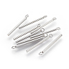 Tarnish Resistant 202 Stainless Steel Pendants STAS-F186-03P-1.5x20mm-2