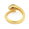 304 Stainless Steel Cubic Zirconia Open Cuff Ring for Women LS-RJEW-S406-05G-02-3