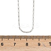 Brass Oval Link Chain Necklaces NJEW-D338-02P-3