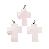 Natural Rose Quartz Pendants G-A231-02F-1