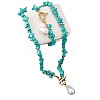 Alloy & Synthetic Turquoise Chips Beaded Necklaces & Beaded Bracelets Sets FS-WG6FE76-01-5