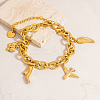 304 Stainless Steel Charm Bracelets FS-WG2DFC3-02-2