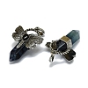Natural Fluorite Faceted Pointed Bullet Big Pendants G-Q165-01AS-05-2
