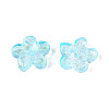 Baking Paint Transparent Glass Beads DGLA-N014-08A-07-2