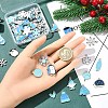 50Pcs 25 Styles Winter Theme Alloy Enamel Pendants ENAM-YW0005-59-3