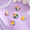 10Pcs 5 Styles Alloy Enamel Pendants ENAM-FP0002-39-5
