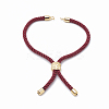 Nylon Twisted Cord Bracelet Making MAK-T003-16G-3