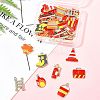30Pcs 15 Styles Fire Fighting Theme Alloy Enamel Pendants FIND-FS0004-82-7