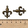 Lily Symbol Tibetan Style Alloy Pendants PALLOY-E776-01AB-01-3
