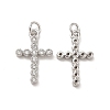 Brass Micro Pave Cubic Zirconia Pendants KK-E068-VB255-1