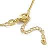Crucifixion Cross Brass Micro Pave Cubic Zirconia Pendant Necklaces LS-NJEW-S385-02G-4