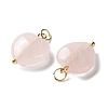 Natural Rose Quartz Pendants STAS-C120-09G-2