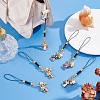 10Pcs 5 Styles Alloy Enmal Pendant Decorations HJEW-GO00019-4
