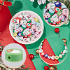 Christmas Theme 300Pcs Handmade Polymer Clay Beads CLAY-SP0001-01B-6