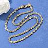 304 Stainless Steel Rope Chain Necklaces LS-NJEW-F226-03G-05-5