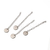 Tarnish Resistant 304 Stainless Steel Curb Chain Extenders LS-STAS-P320-02P-3