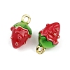 Brass Enamel Charms KK-L231-21G-01-2