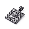 304 Stainless Steel Pendants STAS-K191-24B-2