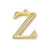Rack Plating Brass Micro Pave Cubic Zirconia Pendant KK-H449-76G-17-1