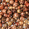 300Pcs 3 Style Wooden Beads WOOD-PJ0001-04-13