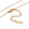 Ion Plating(IP) 304 Stainless Steel Rectangle Bar Pendant Necklace NJEW-P262-18-5